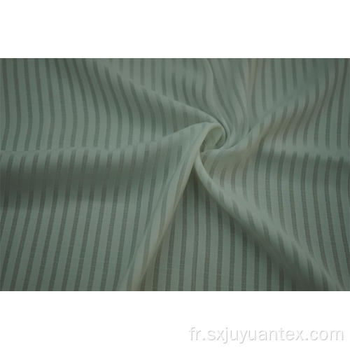 100% polyester Sea Island combiner tissu à rayures de fil